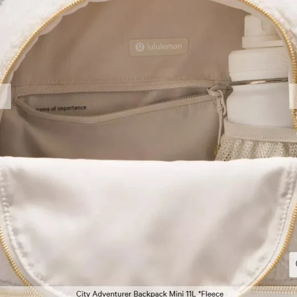 Lululemon City Adventurer Backpack Mini 11L Fleece NWT - Picture 4 of 9